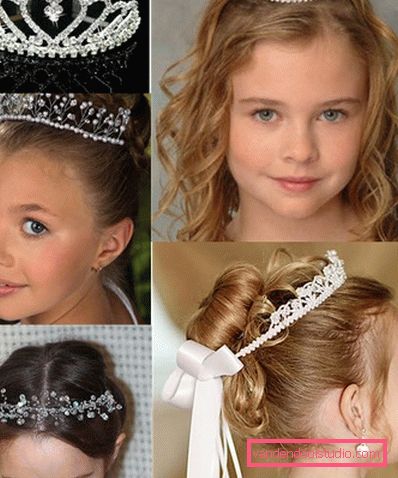 Frisyrer med tiara for jenter - topp 10 styling med krone