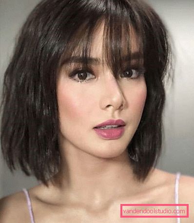Den mest fasjonable bangs 2019 - haircuts med bangs for long