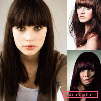 Den mest fasjonable bangs 2019 - haircuts med bangs for long