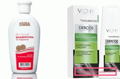 tjære flass sjampo og Vichy-Derkos tjære flass sjampo og Vichy-Derkos