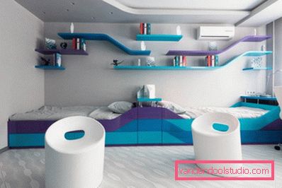 Interessant design barnesal for en gutt i ulike aldre