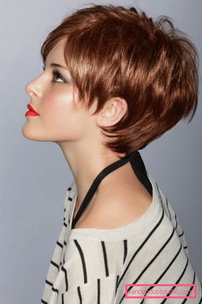 Haircut Caprice for kort hår - foto