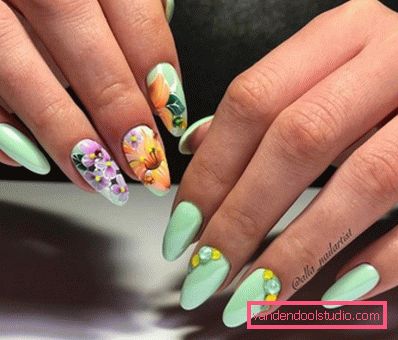 Manicure supernovae vår-sommer 2019-2020 - motetrender av sesongbasert neglont design