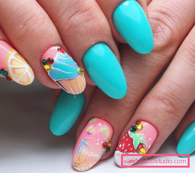 Manicure supernovae vår-sommer 2019-2020 - motetrender av sesongbasert neglont design