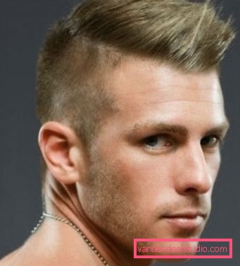 Menns haircuts med bangs opp og korte templer (sider) Alternativer for mannlige frisyrer med bangs og styling