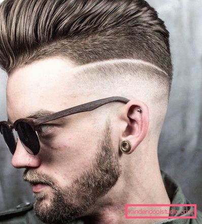 Menns haircuts med bangs opp og korte templer (sider) Alternativer for mannlige frisyrer med bangs og styling