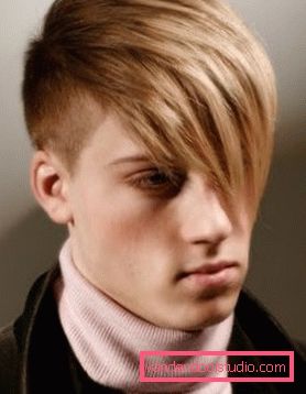 Menns frisyrer med smell - lang skrå Alternativer for mannlige frisyrer med bangs og styling