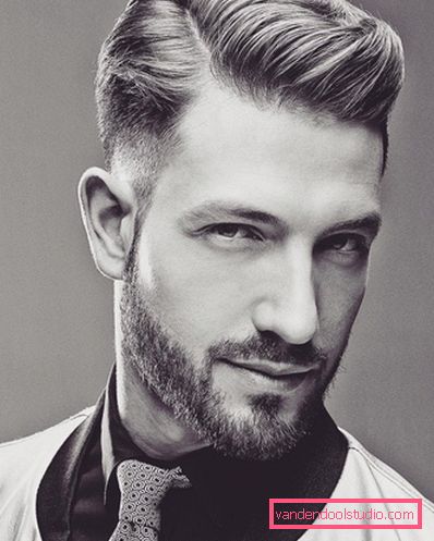 Menns haircut med smell på siden Alternativer for mannlige frisyrer med bangs og styling