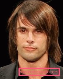 Menns frisyrer med smell - lang skrå Alternativer for mannlige frisyrer med bangs og styling