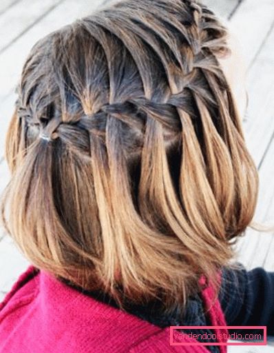 Braid veving alternativer for kort hår