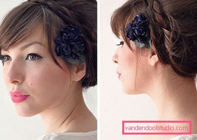 blomst - hårnål på hodet blomst - hårnål på hodet