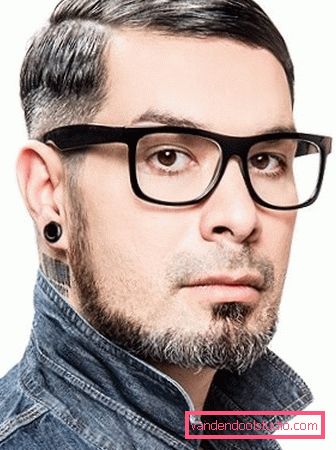 menns hår med avskjed Typer av mannlige frisyrer med avskjed
