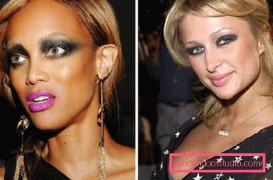 skummelt malt Taira Banks og Paris Hilton skummelt malt Taira Banks og Paris Hilton